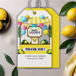 Unser Süßer Lemonaden-Stand Baby Shower Geschenkanhänger