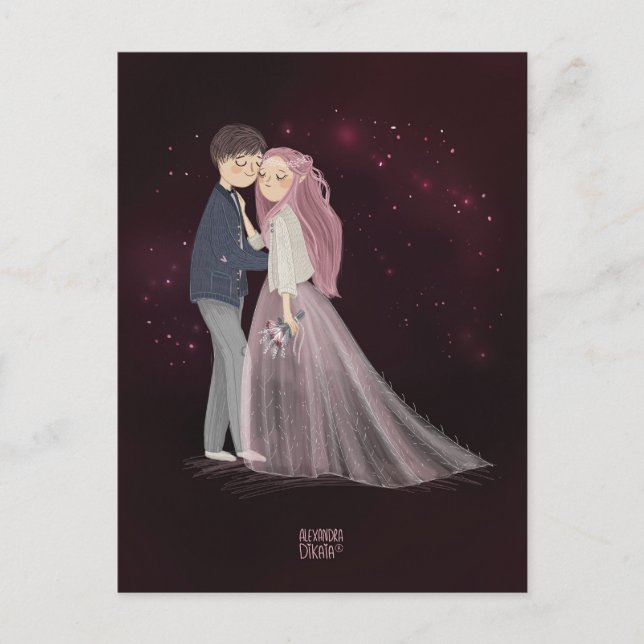 Unser Tag LIEBE Valentinstag Feiertagspostkarte (Vorderseite)