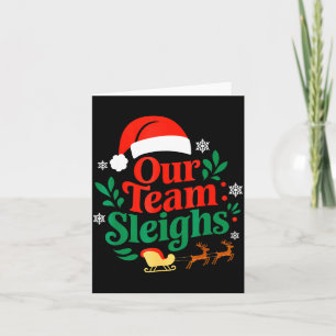Unser Team macht die Weihnachtsmänner von Santa's Karte