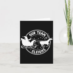 Unser Team macht Weihnachts-Rentiere von Santa fer Karte