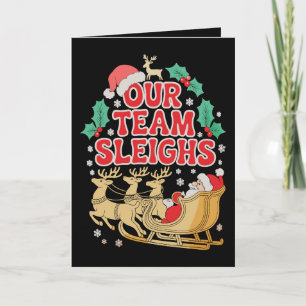 Unser Team räumt die Weihnachtsfeier im Büro Xmas Karte