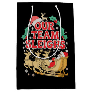 Unser Team räumt die Weihnachtsfeier im Büro Xmas Mittlere Geschenktüte