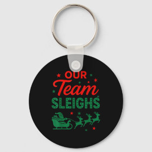 Unser Team räumt Weihnachtsarbeit Team passend Schlüsselanhänger