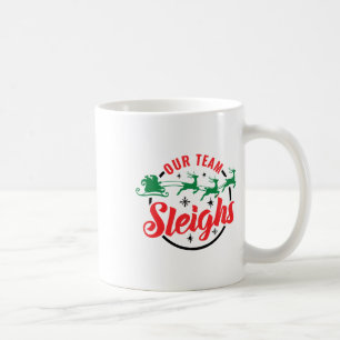 Unser Team Sleighs Weihnachtsfamilie Pajama Xmas H Kaffeetasse