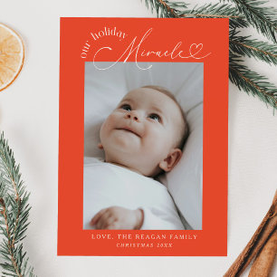 Unser Urlaubswunder Retro Red Birth Ankündigung