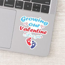 Unser Valentin wachsen zu lassen ist eine junge Sc Aufkleber