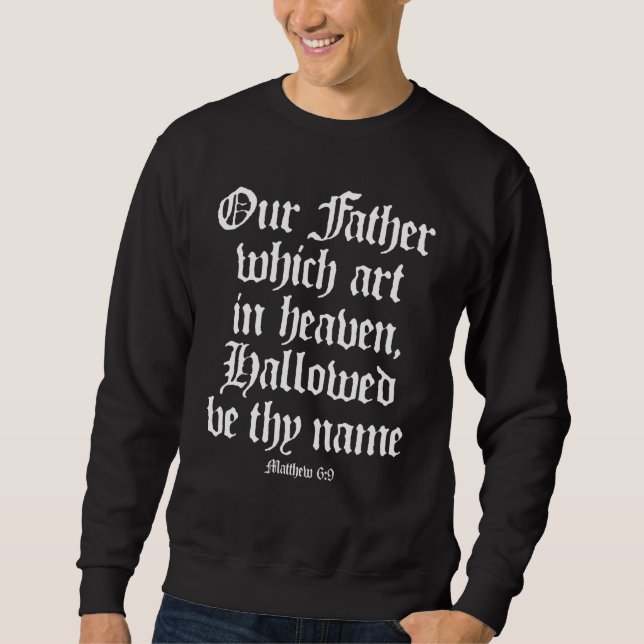 Unser Vater, der im Himmel Alpha Omega-Couture Kun Sweatshirt (Vorderseite)