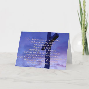 Unser Vater Grußkarte Karte