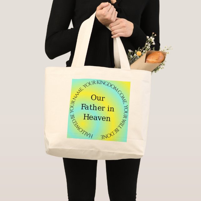 UNSER VATER IN HEAVEN JUMBO STOFFBEUTEL (Vorderseite (Produkt))