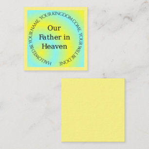 UNSER VATER IN HEAVEN MITTEILUNGSKARTE