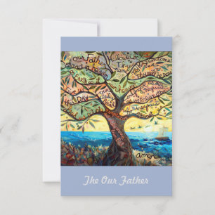 Unser Vater (Lord's Prayer) 3.5x5" Gebetskarte