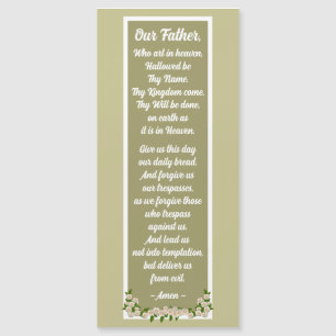 Unser Vatergebet Matthew 6:9-13 Magnetkarte