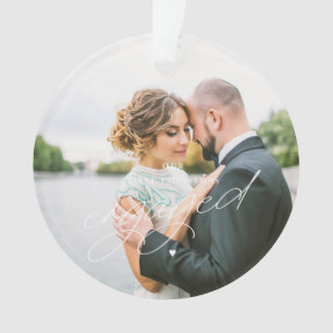 Unser Verlobtes Foto-Ornament zu Weihnachten Ornament