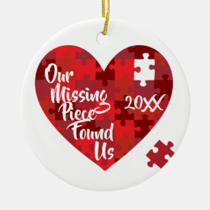 Unser vermisstes Stück fand uns - Puzzlespiel-Her Keramikornament
