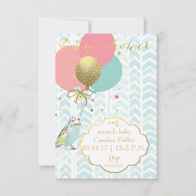 Unser Wunderkind - Einladung zur Dusche (Vorderseite)