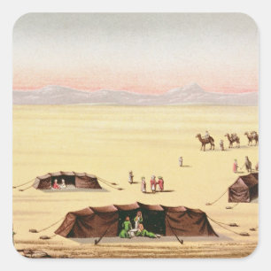 Unser Wüstenlager Quadratischer Aufkleber