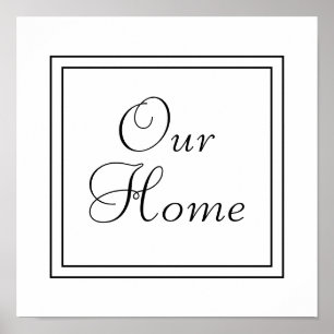 Unser Zuhause-Poster Poster