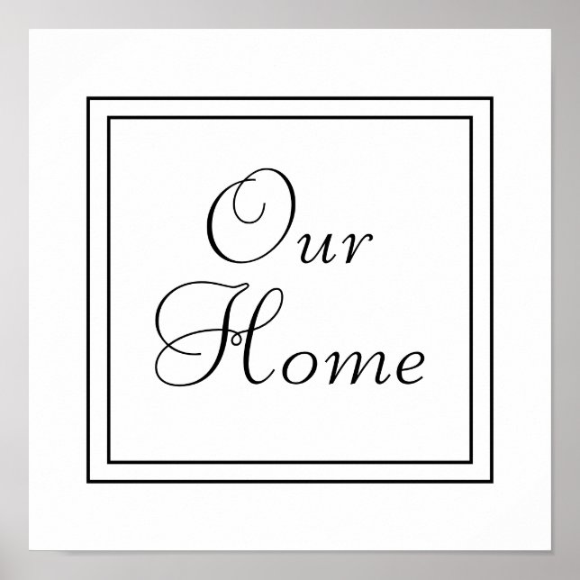 Unser Zuhause-Poster Poster (Vorne)