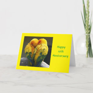 **UNSERE 10. WEDDING-JAHRESkarte** Karte