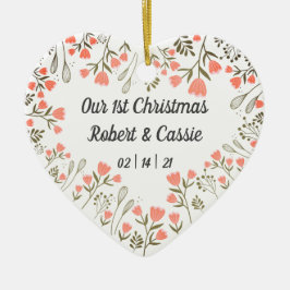 Unsere 1. Personalisierte Weihnachtsfeier Keramik Ornament