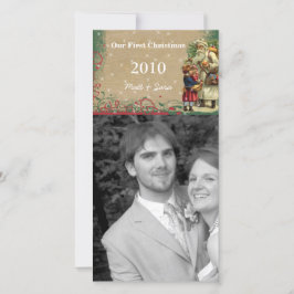 Unsere 1. Weihnachts-Vintag-Weihnachtskarte Feiertagskarte