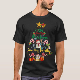 Unsere 2024 Matching Family Xmas Liebe Meine Famil T-Shirt