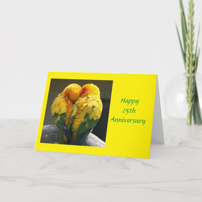 **UNSERE 25. WEDDING JAHRESkarte** Karte (Vorderseite)