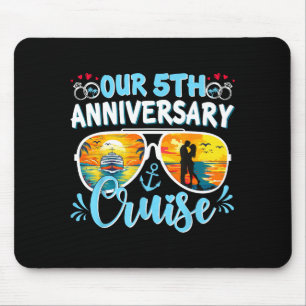 Unsere 5. Jubiläums-Kreuzfahrt Mann Frau Paare cr Mousepad