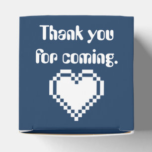 Unsere 8-Bit Hearts in Navy Gunst Box Geschenkschachtel