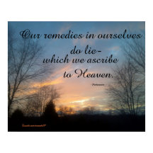 UNSERE ABHILFE IN UNSEREM SCHAKESPEARE POSTER