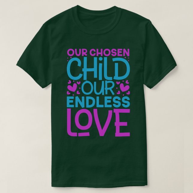 Unsere adoptiert Adoptiveltern T-Shirt (Design vorne)