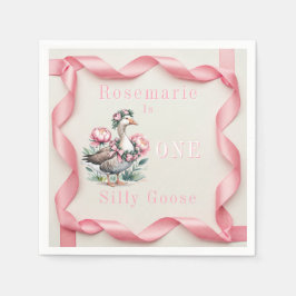 Unsere Alberne Gans wird zum Geburtstag Serviette