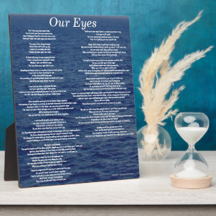 Unsere Augen Liebesgedicht Ozeanwellen Fotoplatte