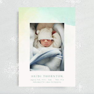 unsere Babygeburt mit Regenbogen-Foto Ankündigung