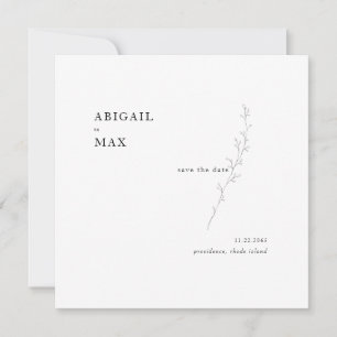 Unsere Beiden Laub Quadrat Hochzeit Termin vormerk Save The Date