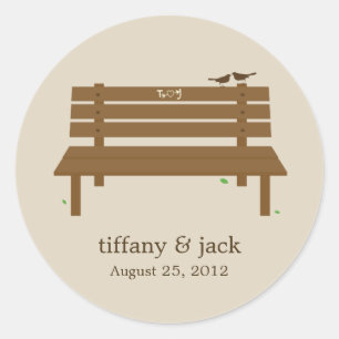 Unsere Bench-Gefallen-Sticker Runder Aufkleber