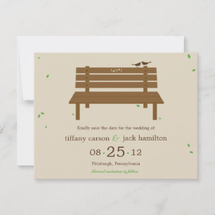 Unsere Bench Wedding rettet die Ankündigung