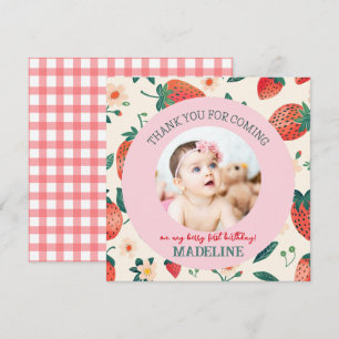 Unsere Berry Sweet Birthday Flat Thank You Karte