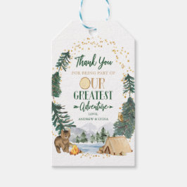 Unsere Beste Adventure Baby Dusche Gevor Tag Geschenkanhänger