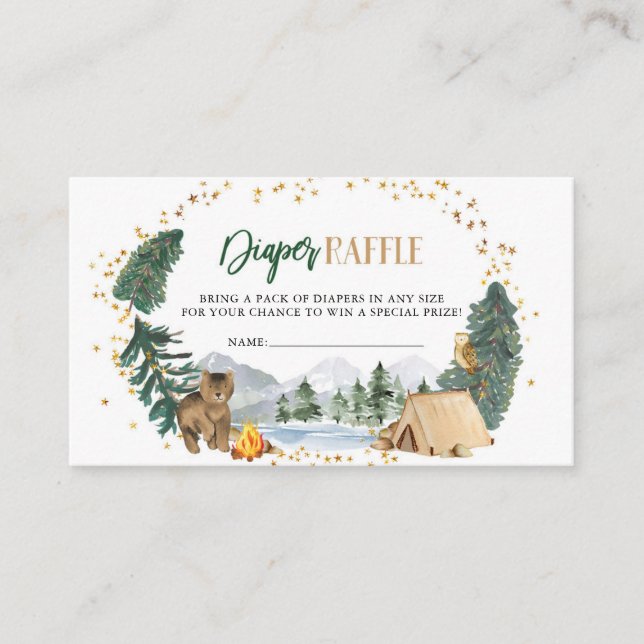 Unsere Beste Adventure Diaper Raffekarte Begleitkarte (Vorderseite)