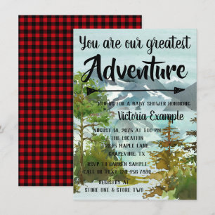 Unsere Besten Adventure Baby Shower Inivations Einladung