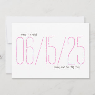 Unsere Big Day Save the Date-Karte Einladung