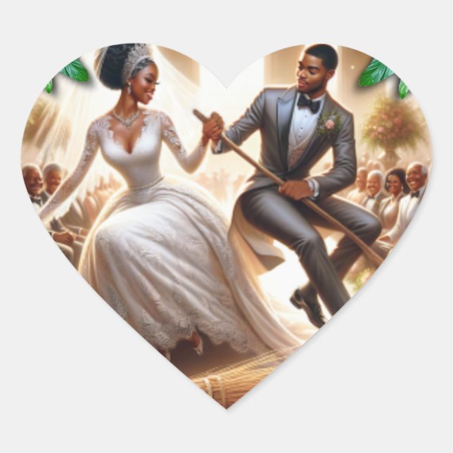 Unsere Bliss-Aufkleber für den Hochzeitstag Herz-Aufkleber (Vorderseite)