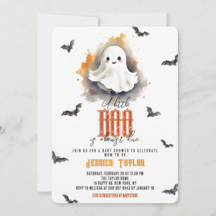 Unsere Boo fast fällig Geist Halloween Babyparty Einladung