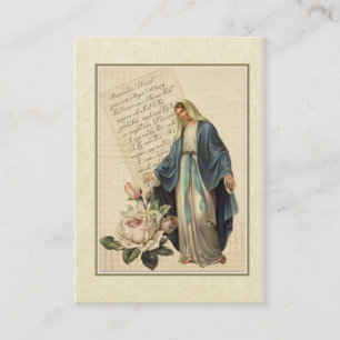 Unsere Dame Anmut Memorare heiliger Karte