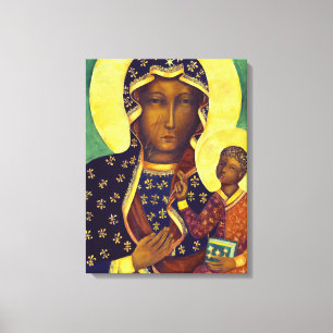 Unsere Dame Czestochowa Black Madonna Poland Icon Leinwanddruck