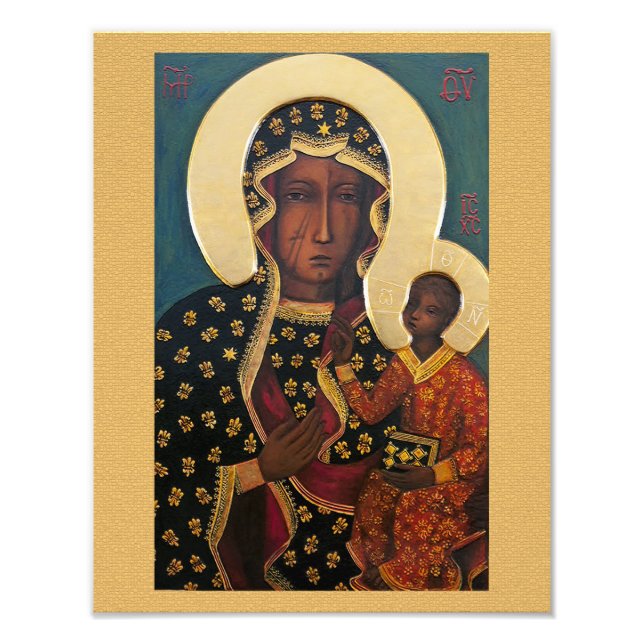 Unsere Dame Czestochowa Fotodruck (Vorne)