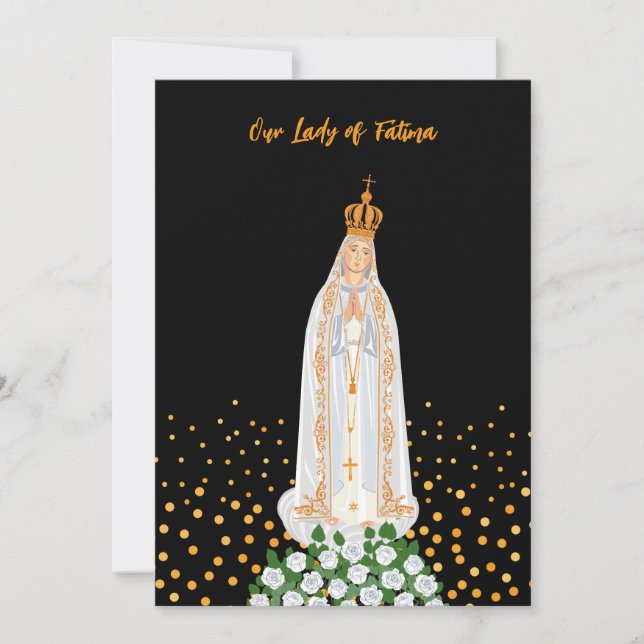 Unsere Dame der Fatima-Prozession von Kerzen Gebur (Vorderseite)