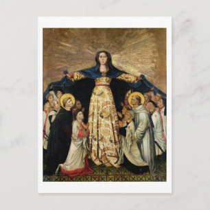 Unsere Dame der Gnade und die Meister des Ordens Postkarte