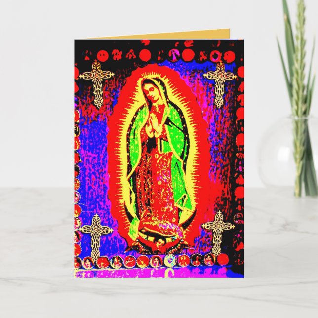 Unsere Dame der Guadalupe Karte (Vorderseite)